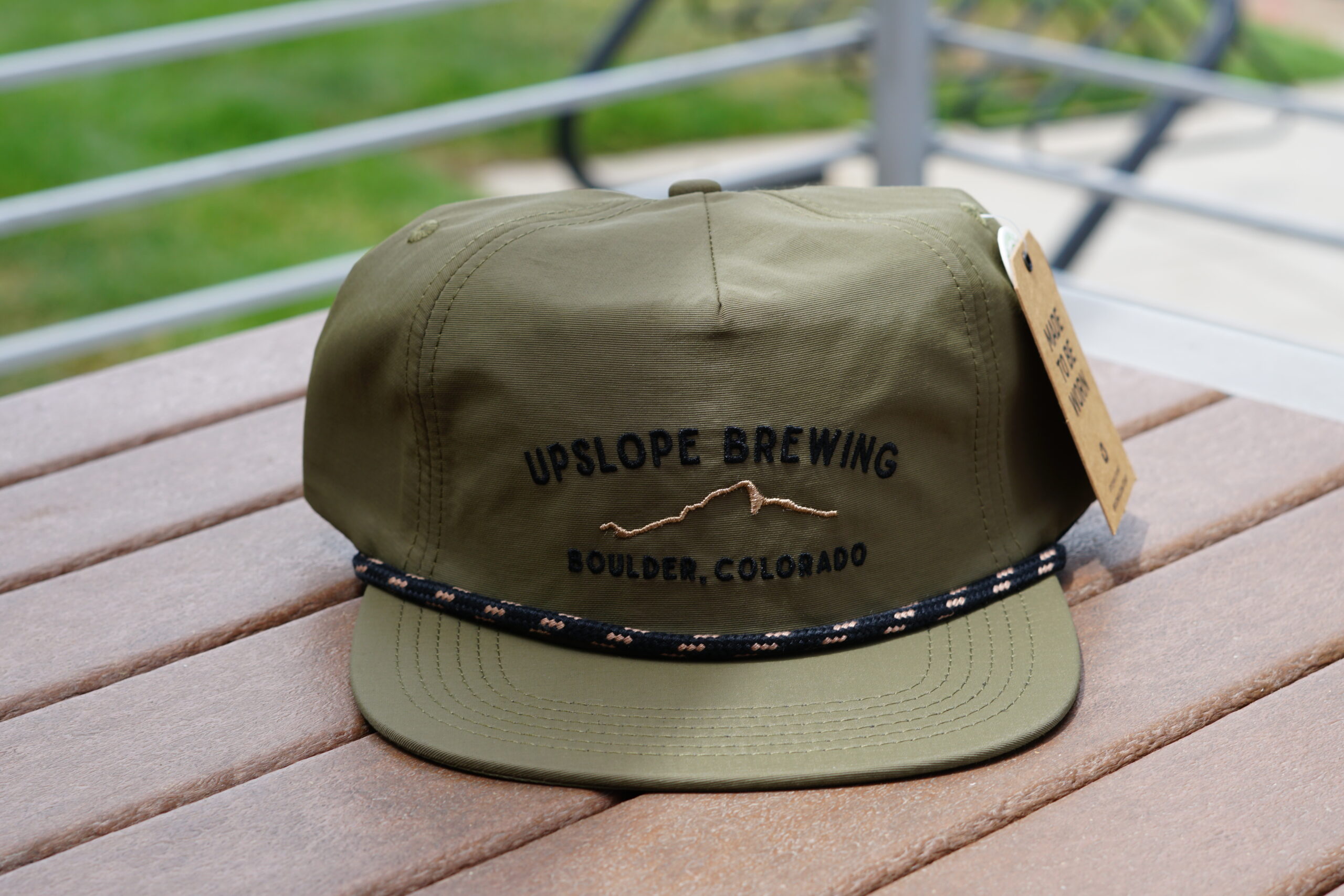 Boulder Colorado Nylon Rope Hat (Olive)