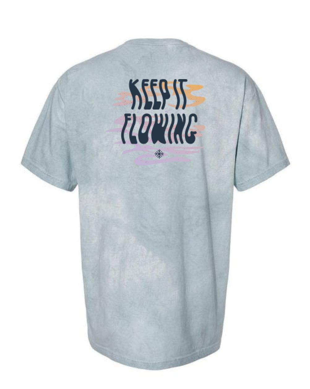 Blue Spiked snowmelt "Colorblast" T-shirt